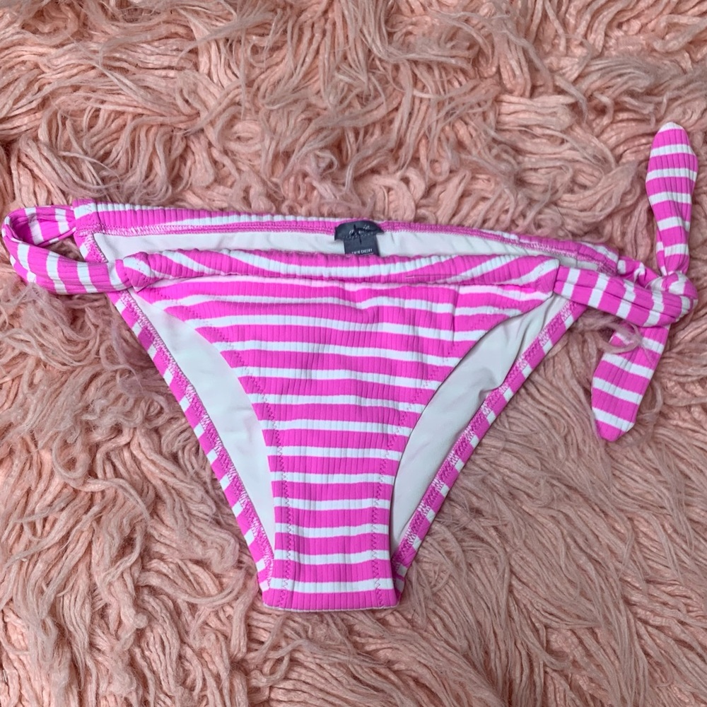 Aerie pink ribbed cheeky bikini bottom